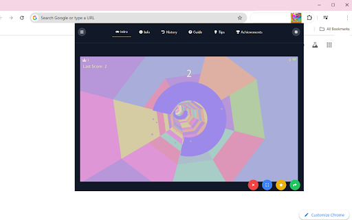 Color Tunnel Unblocked Game  from Chrome web store to be run with OffiDocs Chromium online