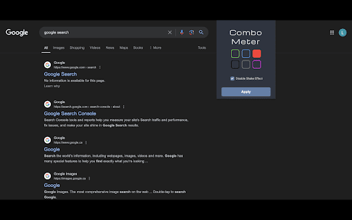 Combo Meter  from Chrome web store to be run with OffiDocs Chromium online