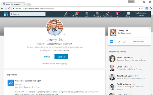 Comeet Sourcing for Chrome  from Chrome web store to be run with OffiDocs Chromium online