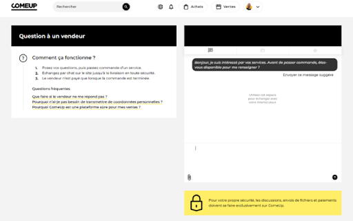 ComeUp Custom Chat  from Chrome web store to be run with OffiDocs Chromium online