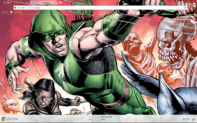 Comic arrow 1920*1080  from Chrome web store to be run with OffiDocs Chromium online