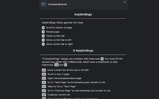 CommandCenter  from Chrome web store to be run with OffiDocs Chromium online