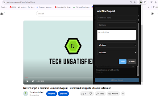 Command Snippets from Chrome web store to be run with OffiDocs Chromium online Command Snippets from Chrome web store to be run with OffiDocs Chromium online
