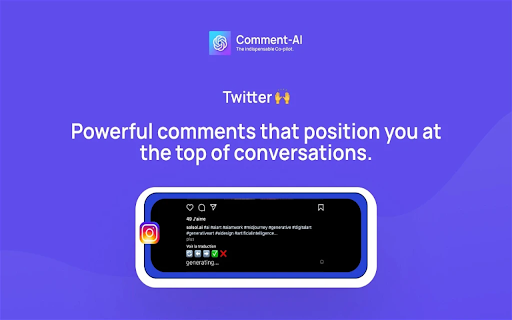 Comment AI  from Chrome web store to be run with OffiDocs Chromium online