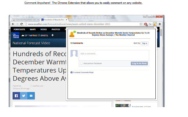 Comment Anywhere  from Chrome web store to be run with OffiDocs Chromium online