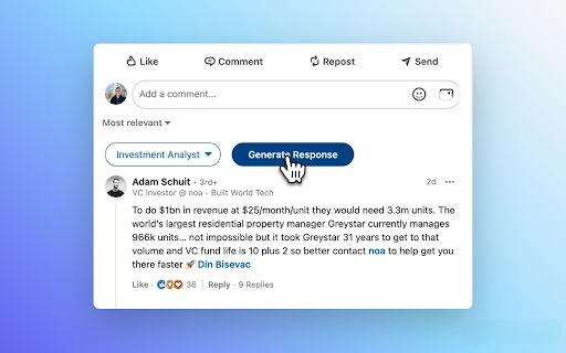 CommenterPro  from Chrome web store to be run with OffiDocs Chromium online