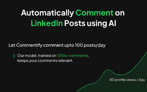 Commentify | Automate LinkedIn Comment  from Chrome web store to be run with OffiDocs Chromium online