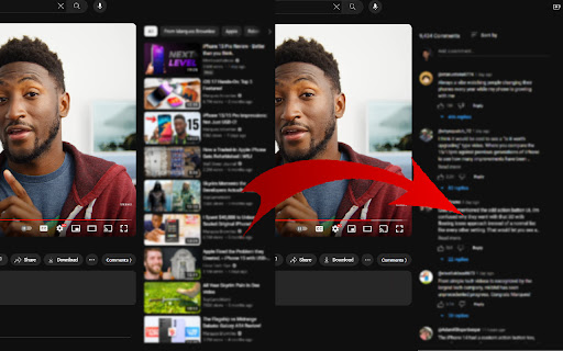 Comment Nomad Move Youtube Comments Right  from Chrome web store to be run with OffiDocs Chromium online