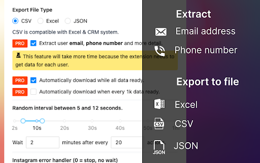 CommentsFox Export IG Comments (Email)  from Chrome web store to be run with OffiDocs Chromium online