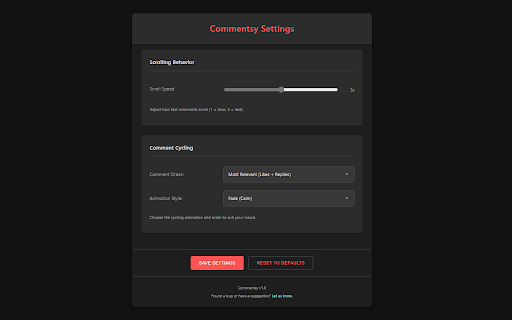 Commentsy  from Chrome web store to be run with OffiDocs Chromium online