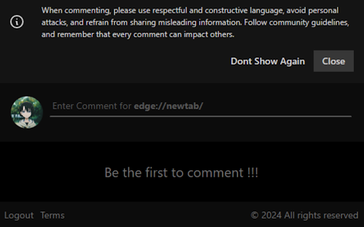 Commex Comment Extension Comment on Webpages Peel back the web! from Chrome web store to be run with OffiDocs Chromium online Commex Comment Extension Comment on Webpages Peel back the web! from Chrome web store to be run with OffiDocs Chromium online