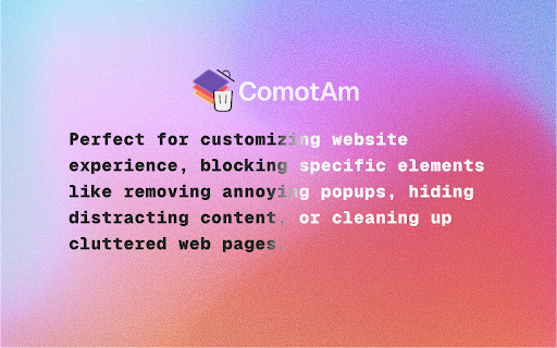 ComotAm Element Remover  from Chrome web store to be run with OffiDocs Chromium online