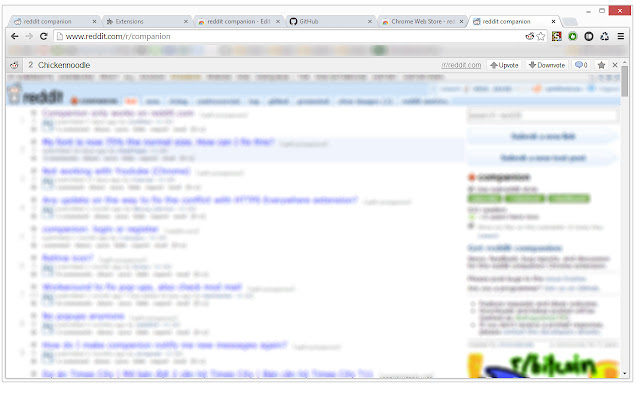 companion for reddit  from Chrome web store to be run with OffiDocs Chromium online