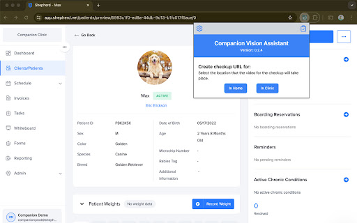 Companion Vision Assistant  from Chrome web store to be run with OffiDocs Chromium online