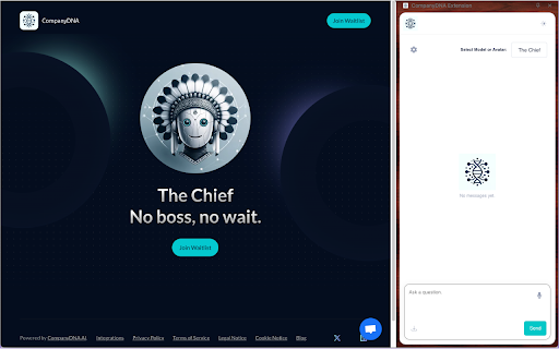 CompanyDNA Extension  from Chrome web store to be run with OffiDocs Chromium online