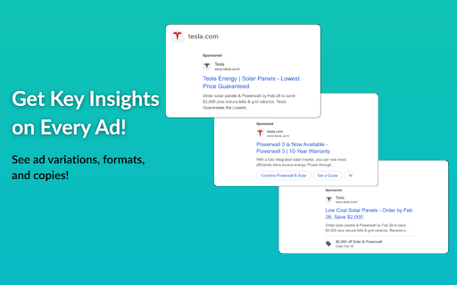 Competitor Ad Tracker  from Chrome web store to be run with OffiDocs Chromium online