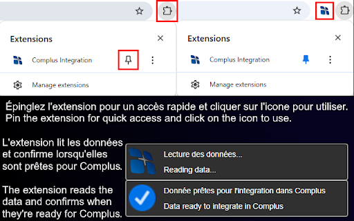Complus Integration  from Chrome web store to be run with OffiDocs Chromium online