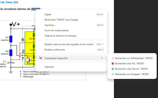 Component Researcher  from Chrome web store to be run with OffiDocs Chromium online