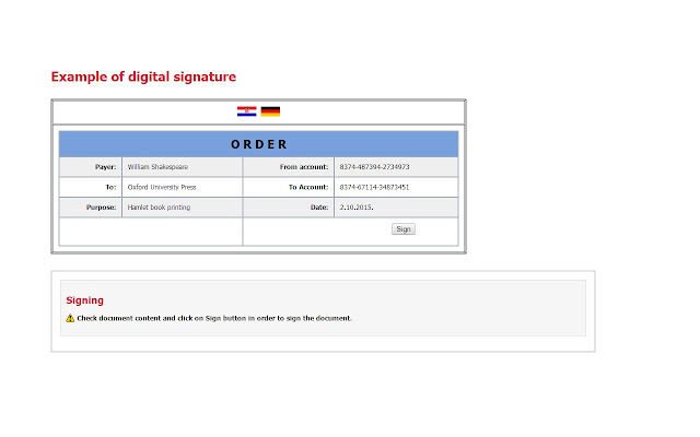 Comtrade DigSig plugin  from Chrome web store to be run with OffiDocs Chromium online