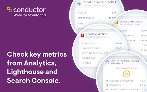 Conductor Website Monitoring  from Chrome web store to be run with OffiDocs Chromium online