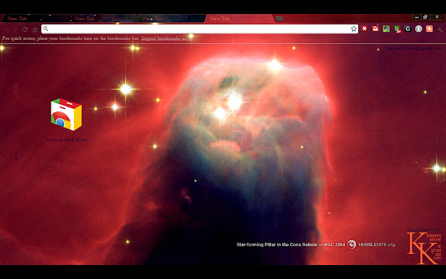 Cone Nebula Theme  from Chrome web store to be run with OffiDocs Chromium online