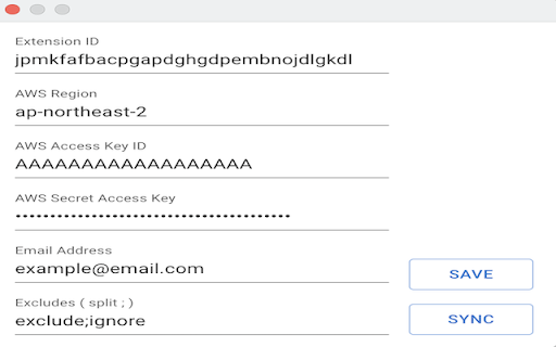 config sender  from Chrome web store to be run with OffiDocs Chromium online