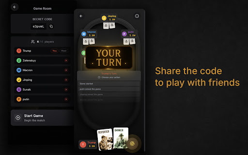 Conflictology: play on Zoom, Meet, Teams – virtual meeting card game  from Chrome web store to be run with OffiDocs Chromium online