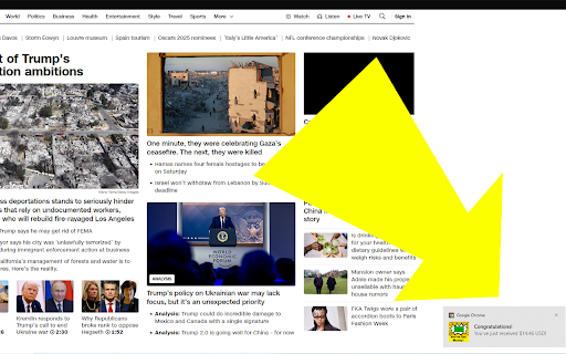 Congratulations! Youve got money  from Chrome web store to be run with OffiDocs Chromium online