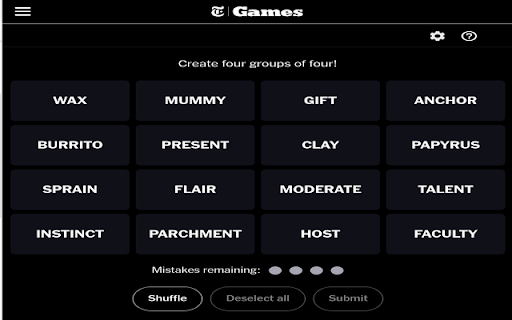 Connections Dark Theme  from Chrome web store to be run with OffiDocs Chromium online