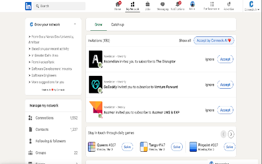 Connexik Extension  from Chrome web store to be run with OffiDocs Chromium online