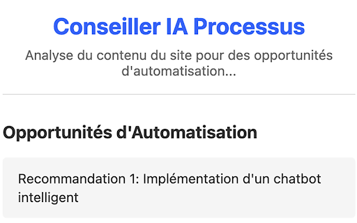 Conseiller IA  from Chrome web store to be run with OffiDocs Chromium online