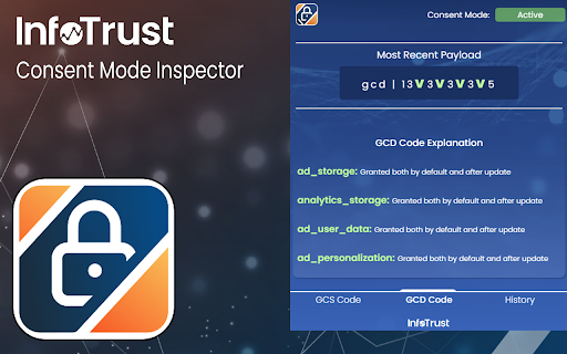 Consent Mode Inspector by InfoTrust  from Chrome web store to be run with OffiDocs Chromium online