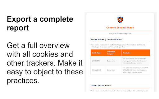 Consent Sentinel  from Chrome web store to be run with OffiDocs Chromium online