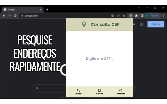 Consulta CEP  from Chrome web store to be run with OffiDocs Chromium online