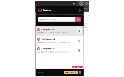 Consul Tokens  from Chrome web store to be run with OffiDocs Chromium online