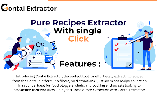 Contai Extractor  from Chrome web store to be run with OffiDocs Chromium online