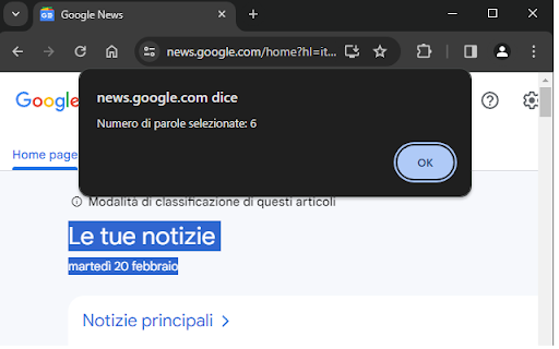 Contatore di Parole  from Chrome web store to be run with OffiDocs Chromium online