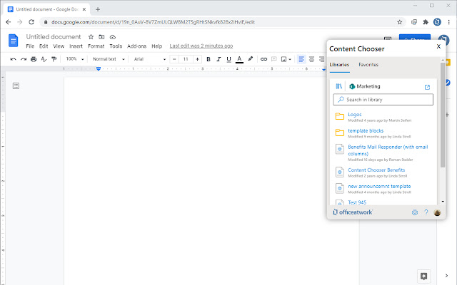 Content Chooser  from Chrome web store to be run with OffiDocs Chromium online