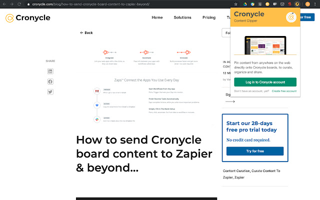 Content Clipper by Cronycle  from Chrome web store to be run with OffiDocs Chromium online