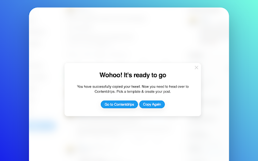 Contentdrips ✨ Tweets To Carousel Maker  from Chrome web store to be run with OffiDocs Chromium online