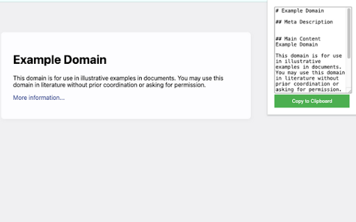 Content to Google Doc  from Chrome web store to be run with OffiDocs Chromium online