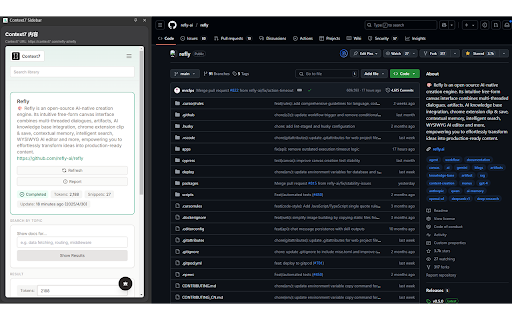 Context7 Sidebar  from Chrome web store to be run with OffiDocs Chromium online