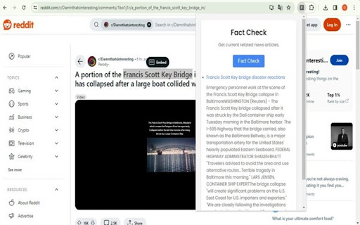 ContextClarifier  from Chrome web store to be run with OffiDocs Chromium online