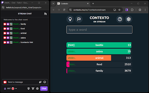 Contexto On Stream  from Chrome web store to be run with OffiDocs Chromium online