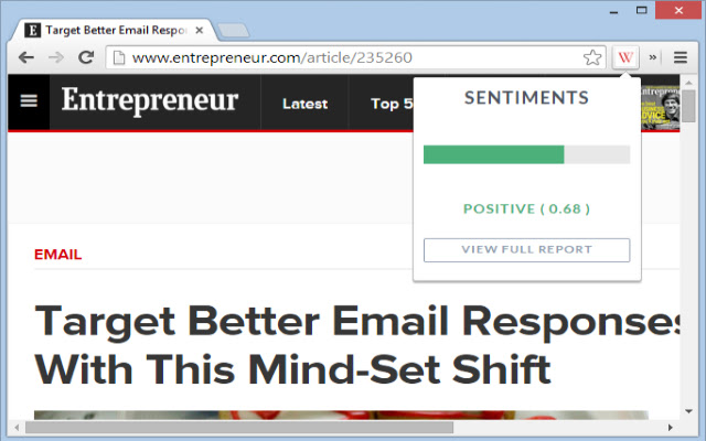 Context Sense  from Chrome web store to be run with OffiDocs Chromium online