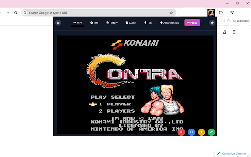 Contra Arcade Game  from Chrome web store to be run with OffiDocs Chromium online