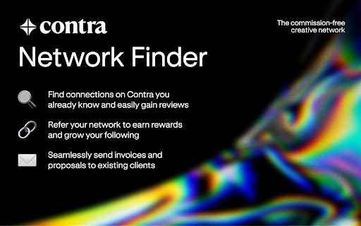 Contra Network Finder  from Chrome web store to be run with OffiDocs Chromium online