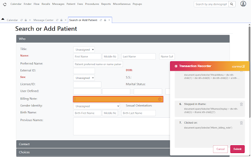 ControlUp Web Transaction Recorder  from Chrome web store to be run with OffiDocs Chromium online