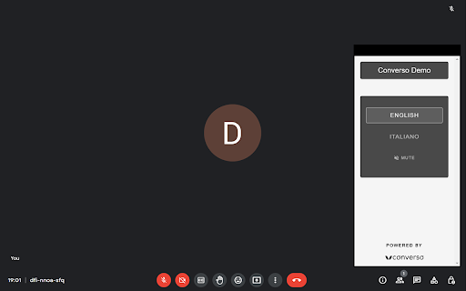 Converso® SideTerp  from Chrome web store to be run with OffiDocs Chromium online