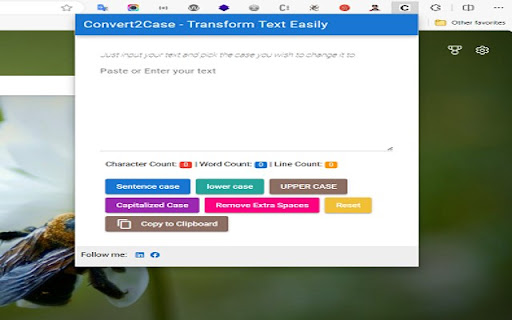 Convert 2 Case  from Chrome web store to be run with OffiDocs Chromium online